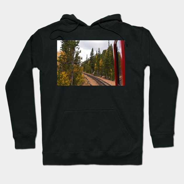 Pikes Peak Cog Rail Colorado Autumn Hoodie by WayneOxfordPh